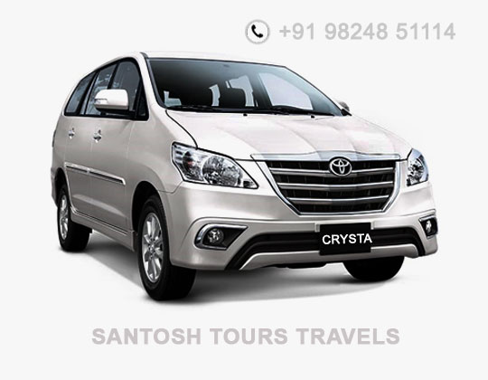 Hire Taxi Cab Services Rajkot Booking Now - Toyota Innova Crysta
